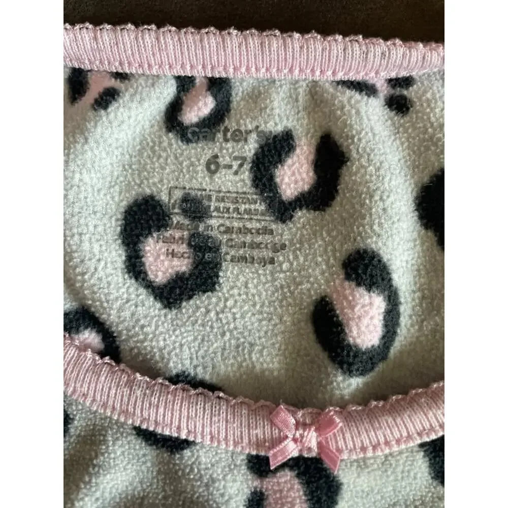 Girls Pajama Bundle Size 6/7 7 Carter’s Cat & Jack Fleece Nightgown Set